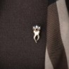 Tooth with a crystal crown - broochBrooches