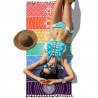 Rainbow Chakra - wall hanging towel - striped blanketBlankets