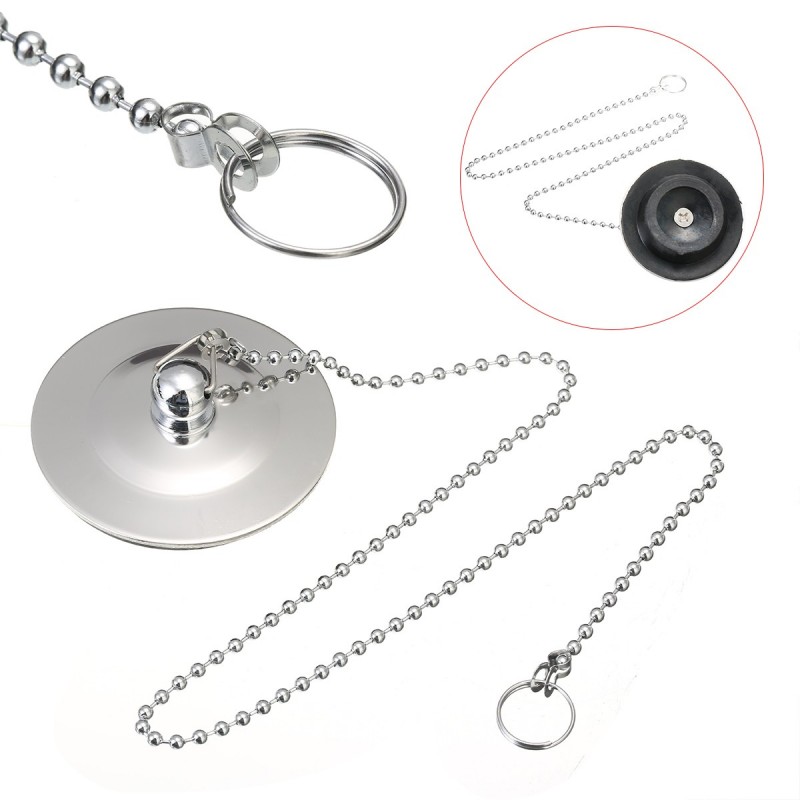 Chrome plated sink drain - basin & bathtub stopper - plugDrains