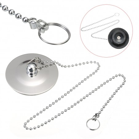 Chrome plated sink drain - basin & bathtub stopper - plugDrains