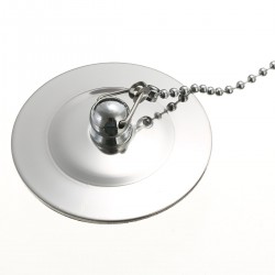 Chrome plated sink drain - basin & bathtub stopper - plugDrains