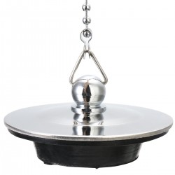 Chrome plated sink drain - basin & bathtub stopper - plugDrains