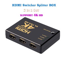 3 Port - HDMI splitter - Ultra HD - DVD HDTV Xbox PS3 PS4 PS5 - 4KSplitters