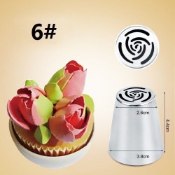 Pastry bag icing nozzles - cake decoration 7 piecesBakeware