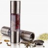 2 in 1 double sided - pepper & salt mill grinder - stainless steelMills - Grinders