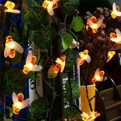 LED lights with bees - garden -solar powered - Christmas lightsChristmas