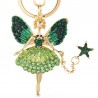 Crystal angel with a star - keyringKeyrings