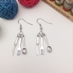 Knife fork & spoon cutlery earringsEarrings