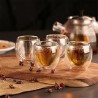 4 Pieces - Heat-resistant - double wall glass cup - glass - tea - espresso - coffeeCup heaters