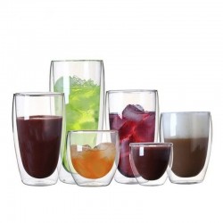4 Pieces - Heat-resistant - double wall glass cup - glass - tea - espresso - coffeeCup heaters