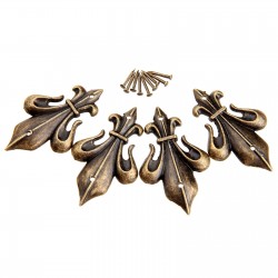 Antique brass - decorative corner protectors for furniture 4 piecesFurniture