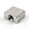 N35 Neodymium magnet block with 4mm hole 20 * 10 * 4mm 10 piecesN35