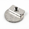 N35 Neodymium magnet block with 4mm hole 20 * 10 * 4mm 10 piecesN35