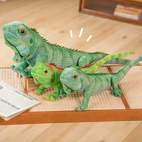 65cm/95cm Chameleon stuffed animal - reptile - soft plushCuddly toys