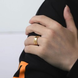 Stainless steel ring for men and women - trendy designRings