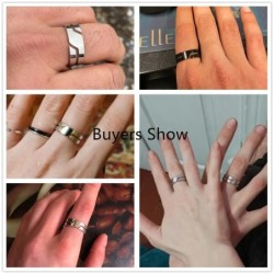 Stainless steel ring for men and women - trendy designRings