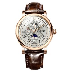 Luxury leather band watch for men - business - casual - waterproof - automatic wrist watchWatches