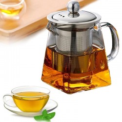 Heat resistant glass - teapot - stainless steelTea infusers