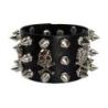 Non-Conformist Leather Bracelet Street Dance Performance Ghost Head Couple's Holiday Gift Wristband Punk Style JewelryBracelets