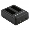 Dual Port Slot Battery Charger For GoPro Hero 5 Camera With USB CableBattery & Chargers