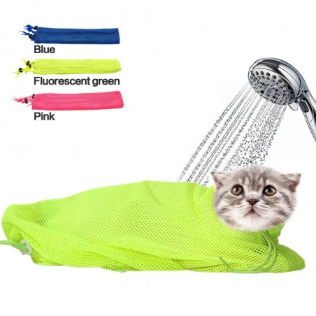 Mesh Cat Grooming Bathing BagAnimals & Pets