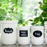 Kitchen Jars Blackboard Stickers 40pcsKitchen
