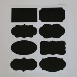 Kitchen Jars Blackboard Stickers 40pcsKitchen