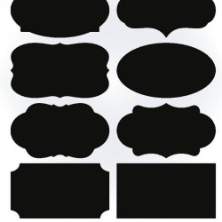 Kitchen Jars Blackboard Stickers 40pcsKitchen