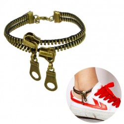 Double-deck zipper - retro ankletAnklets