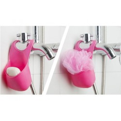 Kitchen / bathroom folding silicone hanging storage - holder rackBathroom & Toilet