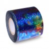 Gradient starry sky - blue holographic paper - foil nail - art sticker - 1mNail stickers