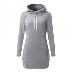 Mini dress with hood - sweaterDresses