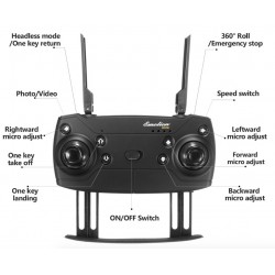 Eachine E58 WIFI FPV - 2MP 720P / 1080P camera - foldable RC Drone Quadcopter RTFDrones