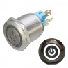 6 Pin 22mm 12V Led light metal push button latching switchSwitches