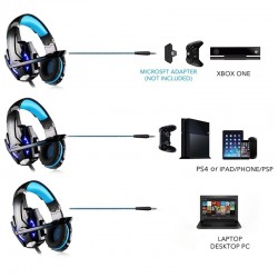 G9000 - Gaming Headset With Microphone LED 3.5mmEar- & Headphones
