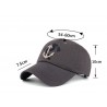 Baseball cap with anchor - cotton - adjustable - unisexHats & Caps