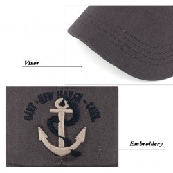 Baseball cap with anchor - cotton - adjustable - unisexHats & Caps