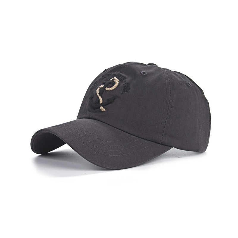Baseball cap with anchor - cotton - adjustable - unisexHats & Caps