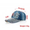Vintage - Jeans Baseball cap with rhinestones - hat - cottonHats & Caps
