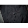 Black bomber jacket with embroidered golden wingsJackets