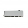 5 in 1 USB 3 Hub Multi Type C Splitter Adapter Card ReaderAccessories