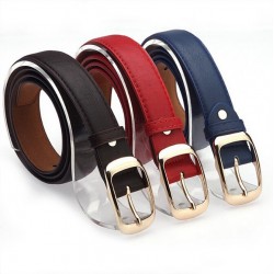 Fashion Metal Buckle Leather BeltBelts