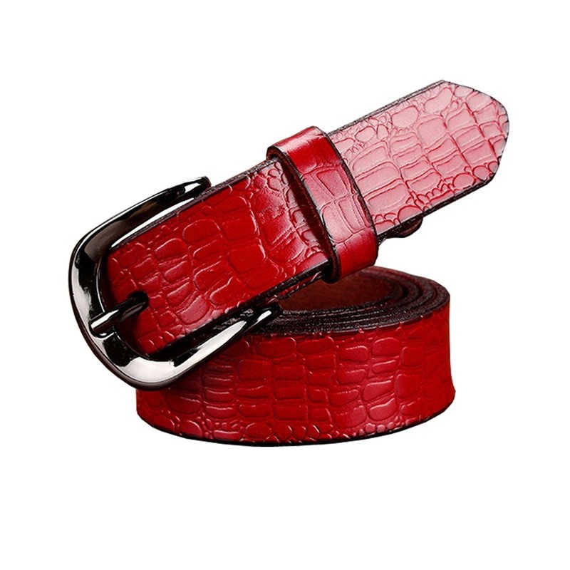 Crocodile design - genuine leather beltBelts