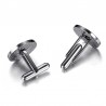 Stylish Round Stainless Steel CufflinksCufflinks