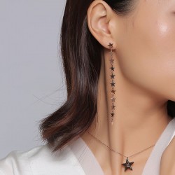Asymmetry Star String Long EarringsEarrings