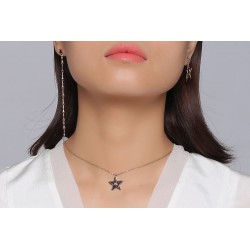 Asymmetry Star String Long EarringsEarrings