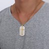Removable cross pendant with stainless steel necklaceNecklaces