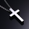 Classic blank cross pendant with stainless steel necklaceNecklaces