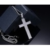 Classic blank cross pendant with stainless steel necklaceNecklaces