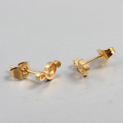 Golden music note stud earringsEarrings
